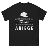 Thumbnail for T-shirt Ariège noir - Je n'ai pas besoin de thérapie