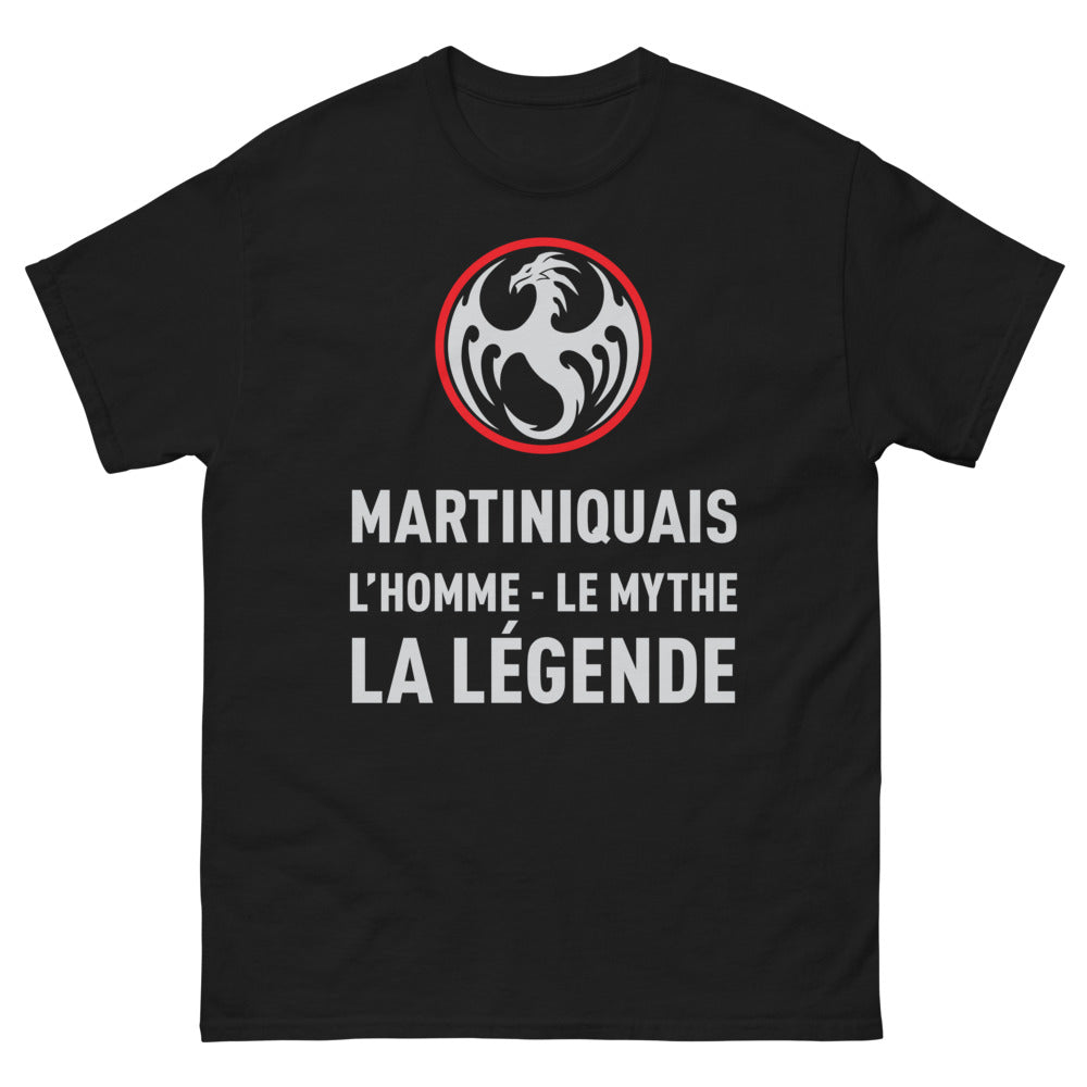 T-shirt Martiniquais noir - L'homme, le mythe