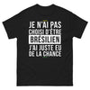 T-shirt Brésil noir - J'ai eu de la chance