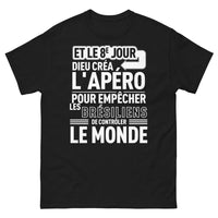 Thumbnail for T-shirt apéro noir - Et le 8e jour Dieu créa l'apéro