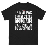 Thumbnail for T-shirt Pologne noir - Je n'ai pas choisi d'être Polonais