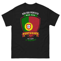 Thumbnail for T-shirt Portugal noir - Não sou perfeito, sou português