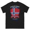 T-shirt Norvégien noir - Je ne suis pas parfait mais je suis Norvégien