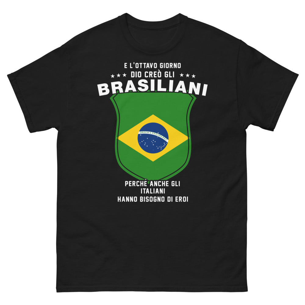 T-shirt Italie noir - humour et fierté à l'italienne