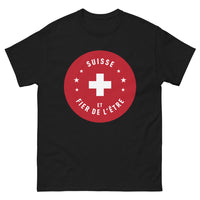 Thumbnail for T-shirt Suisse noir - fier et être