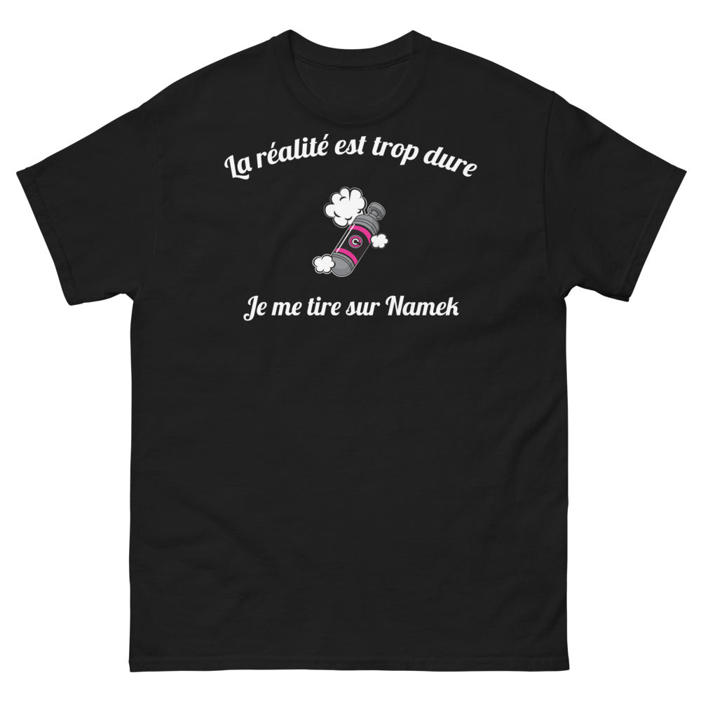 T-shirt Namek noir - réalité dure et humour intergalactique