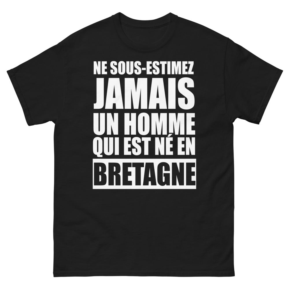 T-shirt Bretagne noir - né en Bretagne