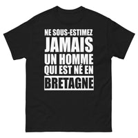 Thumbnail for T-shirt Bretagne noir - né en Bretagne