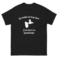 Thumbnail for T-shirt Guadeloupe noir - La réalité est trop dure