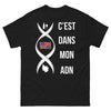 T-shirt ADN breton noir - fier de mes origines