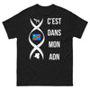 T-shirt Bretagne noir - ADN breton, humour et fierté