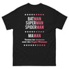 T-shirt Maman Super Woman noir - héroïnes du quotidien