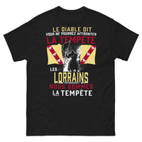 Thumbnail for T-shirt Lorraine noir - La tempête des Lorrains