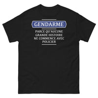 Thumbnail for T-shirt Gendarme noir - La grande histoire commence