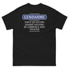 T-shirt Gendarme noir - La grande histoire commence