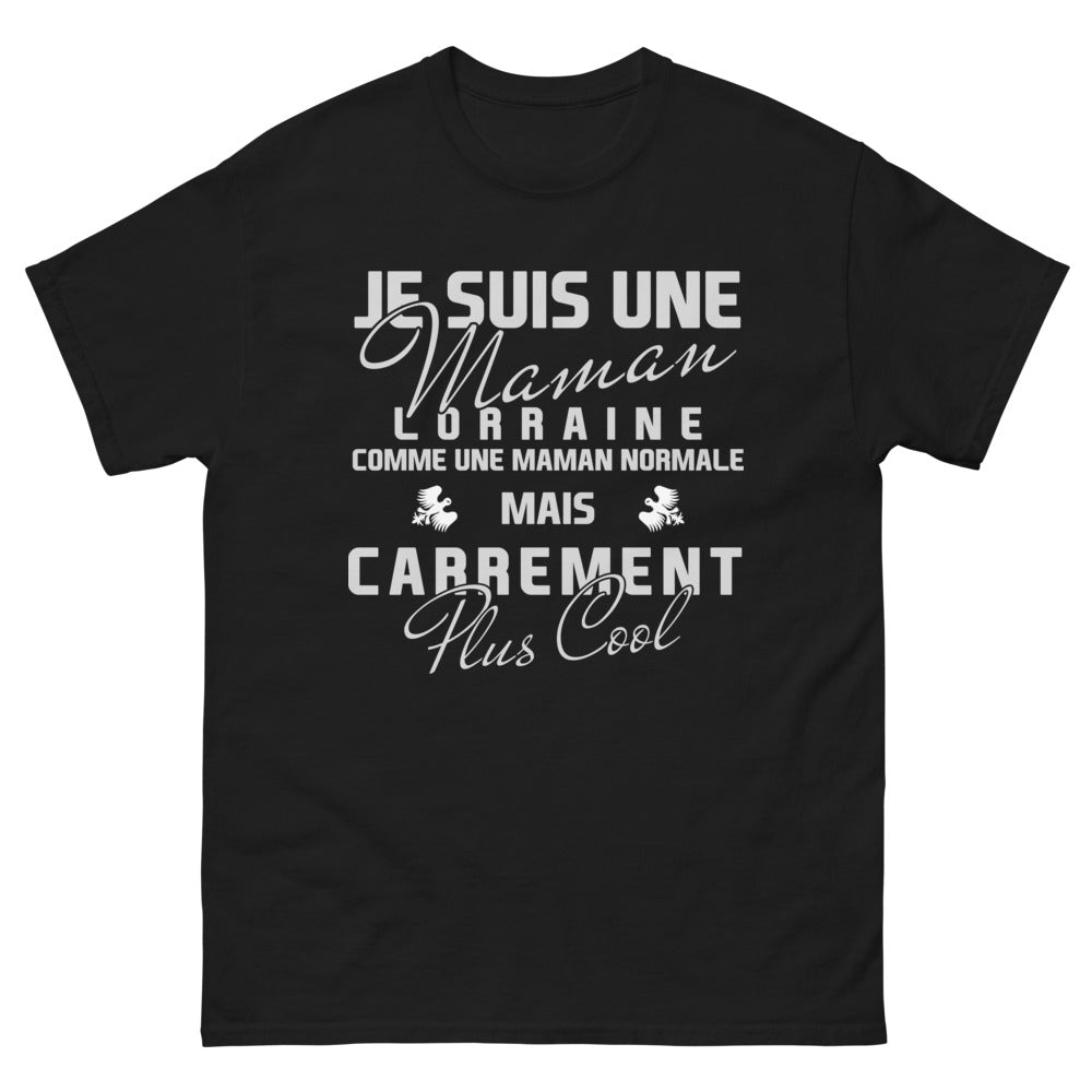 T-shirt Lorraine noir - maman lorraine carrément cool