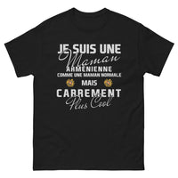 Thumbnail for T-shirt maman arménienne noir - maman arménienne plus cool