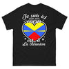 T-shirt La Réunion noir - Mon cœur est à La Réunion