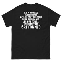 Thumbnail for T-shirt Breton noir - Ne faites pas chier les Bretons