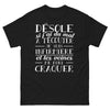 T-shirt infirmière noir - Désolé si j'ai du mal à écouter