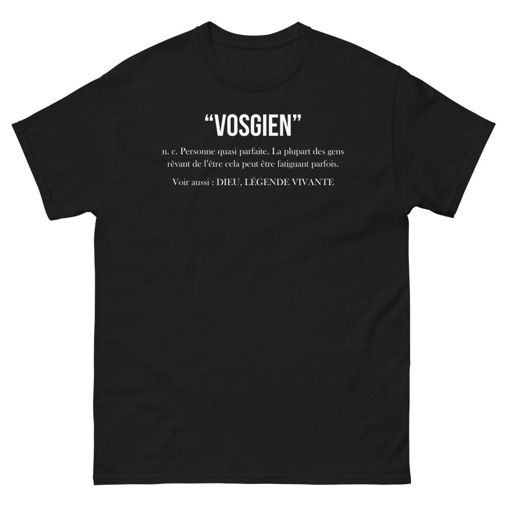 T-shirt Vosgien noir - Personne (presque) parfaite
