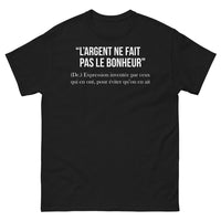 Thumbnail for T-shirt Bretagne noir - L'argent ne fait pas le bonheur