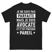 Thumbnail for T-shirt Avocate noir - pas parfaite mais presque