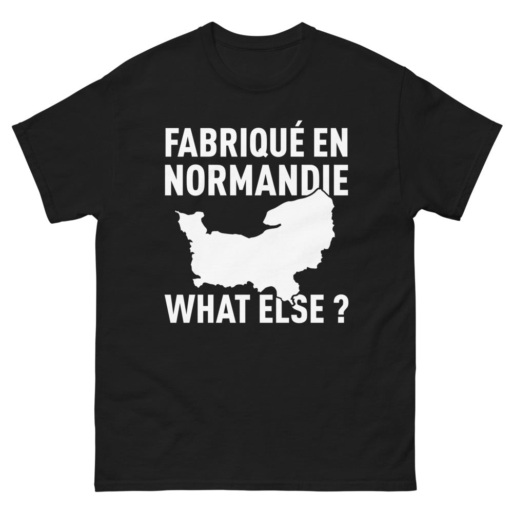 T-shirt Normandie noir - Fabriqué en Normandie