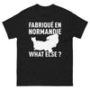 T-shirt Normandie noir - Fabriqué en Normandie