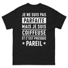 T-shirt Coiffeuse noir - presque parfaite