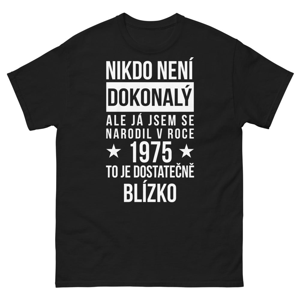 T-shirt Année de naissance 1975 noir - parfaitement imparfait
