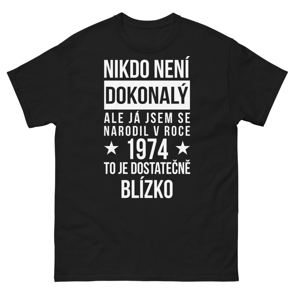 T-shirt Année 1974 noir - né en 1974, presque parfait
