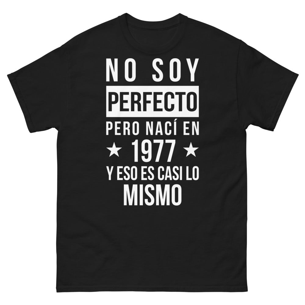 T-shirt années 70 noir - No soy perfecto