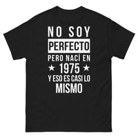 Thumbnail for T-shirt années 70 noir face - No soy perfecto pero nací en 1975
