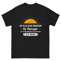 Thumbnail for T-shirt Sud noir face - je n'ai pas besoin de thérapie