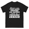 T-shirt sombre noir - Penser que j'étais comme toutes les autres
