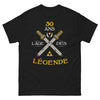T-shirt années 90 noir - 30 ans, l'âge des légendes