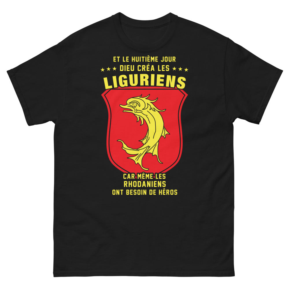 T-shirt Ligurien noir - hommage héroïque