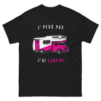 Thumbnail for T-shirt camping noir - je peux pas, j'ai camping