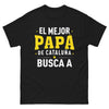 T-shirt Catalogne noir face - El Mejor Papá de Cataluña