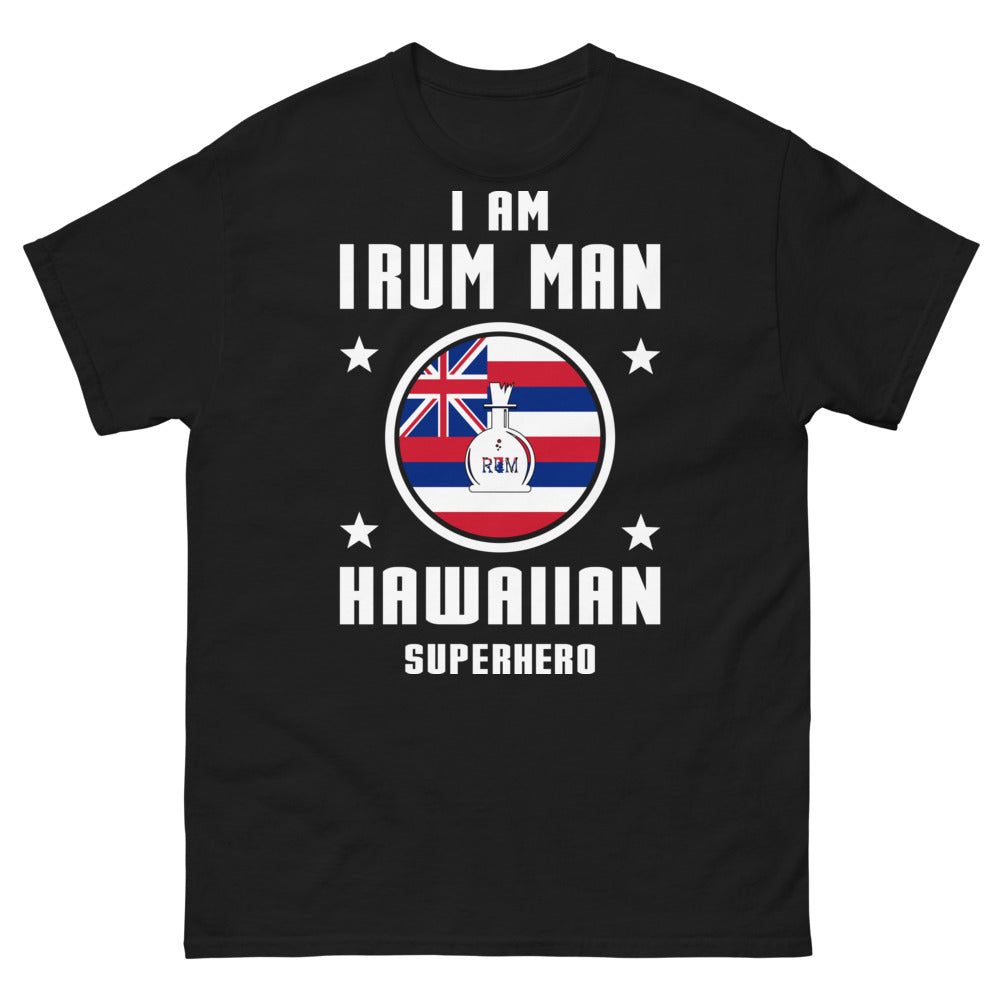 T-shirt hawaïen noir - I Am Irum Man