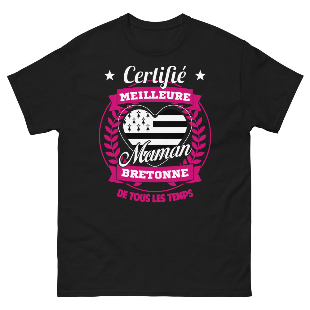 T-shirt Bretonne noir - Meilleure maman bretonne