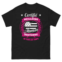 Thumbnail for T-shirt Bretonne noir - Meilleure maman bretonne