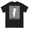 T-shirt Portugal noir face - slogan drôle et vintage