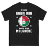 T-shirt Malgache noir - homme super-héros rhum man