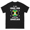 T-shirt Jamaïque noir face - Je suis Rhum Man