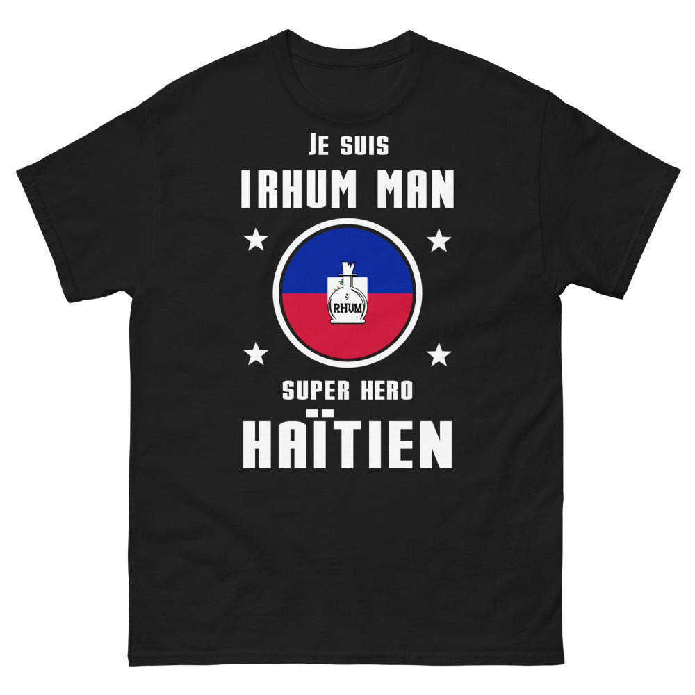 T-shirt Haïtien noir - Je suis Rhum Man