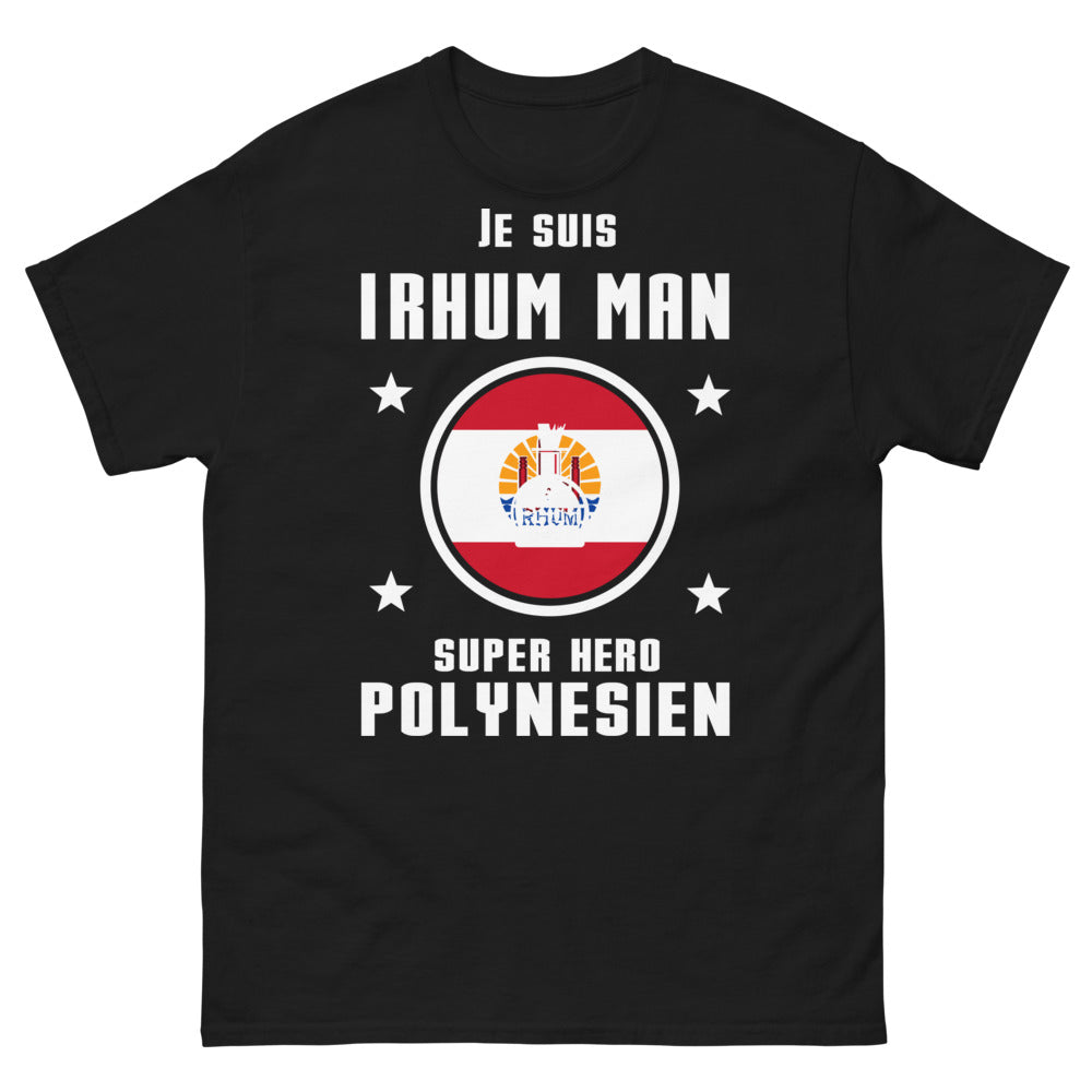 T-shirt Polynésien noir - Je suis Rhum Man