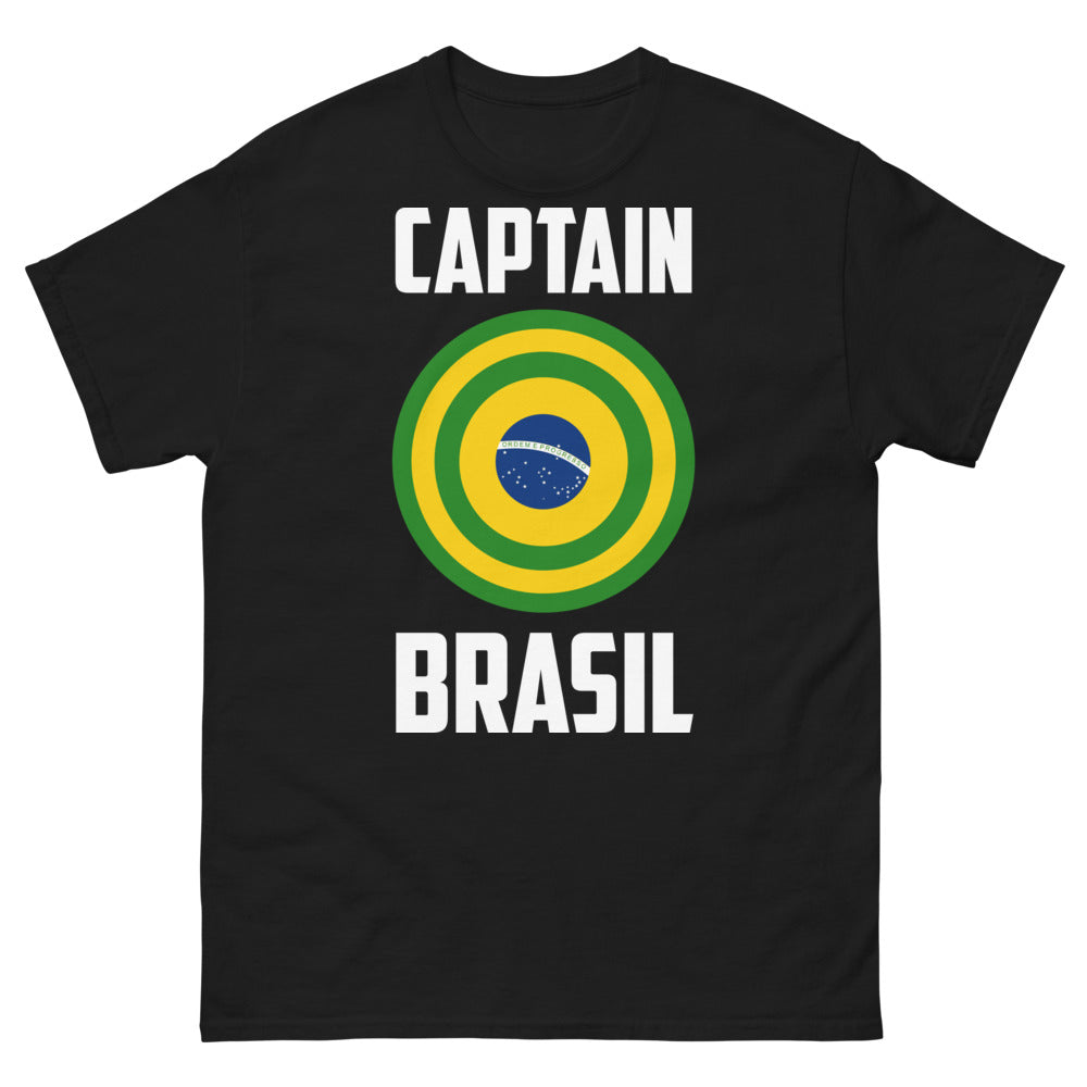 T-shirt Brésil noir - design discret et fier