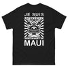 T-shirt Polynésien Maui noir - descendant de Maui